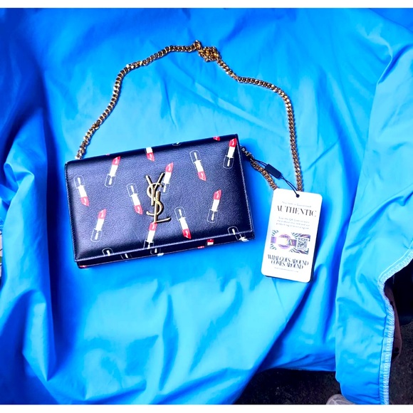 Authentic crossbody YSL Kate Lipstick purse with gold hardware. - Picture 2 of 7